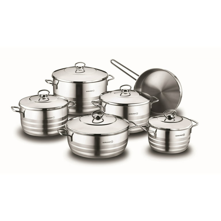 11-Piece Mixed Metals Cookware Set