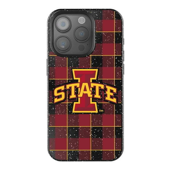 Keyscaper Iowa State Cyclones Plaid Bling iPhone Case