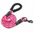 thumbnail image 1 of CACAGOO 5ft Reflective Dog Leash Strong Dog Leash with Comfortable Padded Handle Traction Rolled Dog Leads -Slip Handle Dog Leash Rope for Large and Medium Pets, 1 of 7