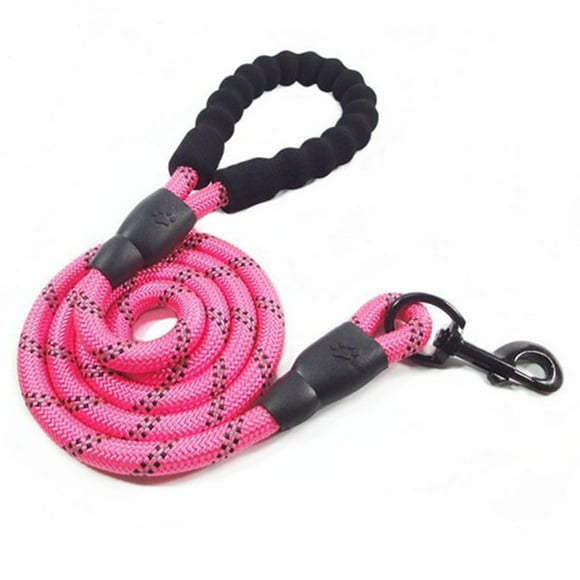Yeacher 5ft Reflective Dog Leash Strong Dog Leash with Comfortable Padded Handle Traction Rolled Dog Leads -Slip Handle Dog Leash Rope for Large and Medium Pets