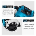 thumbnail image 3 of Brushless Electric Circular Saw Handle Power Tools Dust Passage Multifunction Cutting Machine For 18V Battery ,Easy to Use, 3 of 7