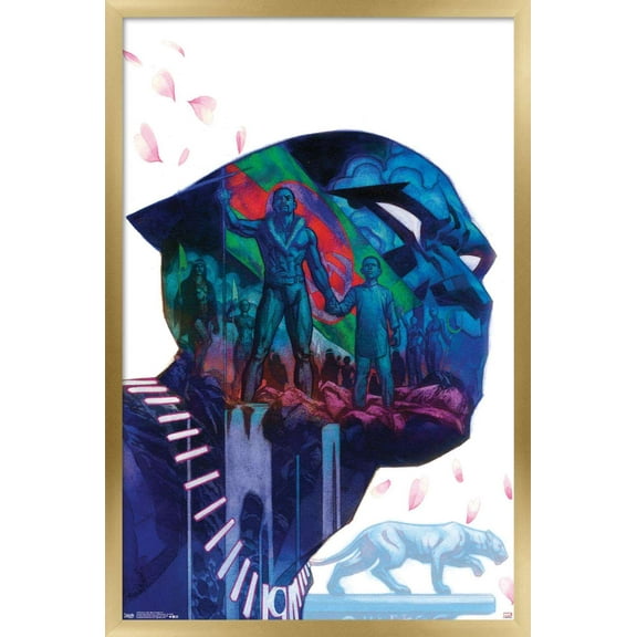 Marvel Comics - Black Panther - Rise of the Black Panther - Cover #1 Wall Poster, 22.375" x 34", Framed