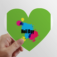 thumbnail image 1 of Color Paint Splash Holi Day Heart Vinyl Sticker Bicycle Bottle Decal, 1 of 3