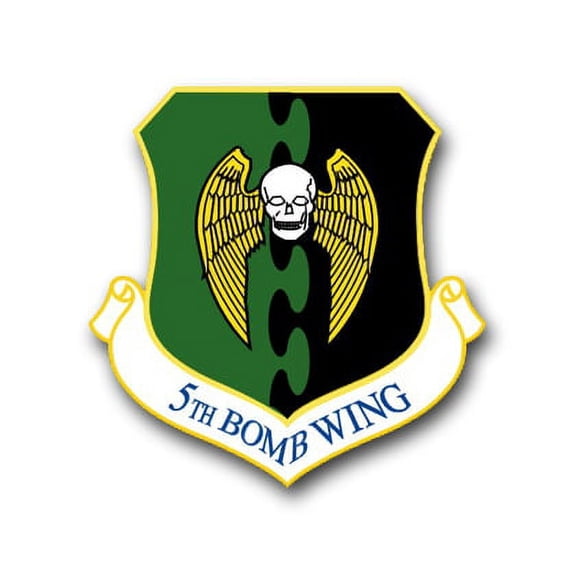 3.8 Inch Air Force 5th Bomb Wing Vinyl Transfer Decal