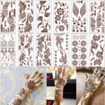 thumbnail image 1 of Kit de pegatinas de tatuajes temporales XMASIR Flowers para niñas, 1 of 7