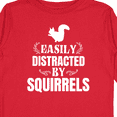 thumbnail image 4 of Inktastic Easily Distracted by Squirrels Boys or Girls Long Sleeve Toddler T-Shirt, 4 of 5