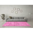 thumbnail image 3 of Ahgly Company Indoor Round Abstract Pink Modern Area Rugs, 8' Round, 3 of 4