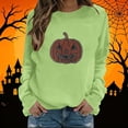 thumbnail image 2 of Hilzaten Womens Tops Long Sleeve Rhinestone Casual Loosse Hoodless Sweatshirts for Women, 2 of 6