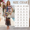 thumbnail image 5 of Psesaysky Eagle America Flag Print Couple Shirts and Dress Patriotic Clothes for Couples Womens Pencil Long Dress &Mens Dressy Shirts His or Her Clothes for 4th of July Anniversary, 5 of 6