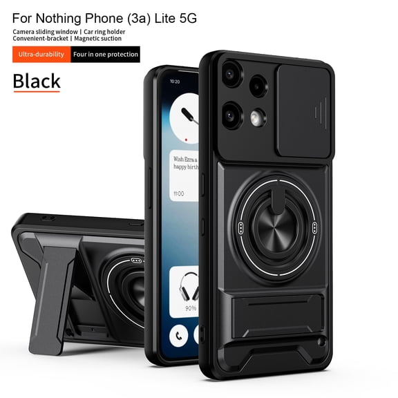 TYJKeJi Case with Kickstand Drop Resistant Shockproof Case For Nothing Phone 3a Lite