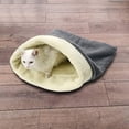 thumbnail image 4 of Cama para gatos, saco de dormir tipo cueva, alfombrilla para mascotas, almohadilla autocalentable, saco para gatos y perros pequeños, 4 of 6