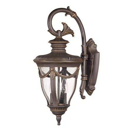 Satco Philippe Belgium Bronze Transitional Outdoor w/ 2 Light 60W