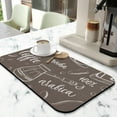 thumbnail image 2 of Premium Rubber-Backed Coffee Mat (19.5x12in) - Super Absorbent Diatom Mud Mat, Perfectly Designed for Coffee Makers & Espresso Machines, Coffee Drying Mat Keeping Countertops Immaculate, 2 of 7