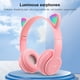thumbnail image 1 of Luz de flash Oreja de gato Auricular Control de voz Dibujos animados compatibles con Bluetooth con micrófono, 1 of 7