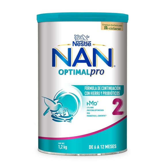 Fórmula de continuación NAN Optimal Pro etapa 2 de 6 a 12 meses 1.2 kg