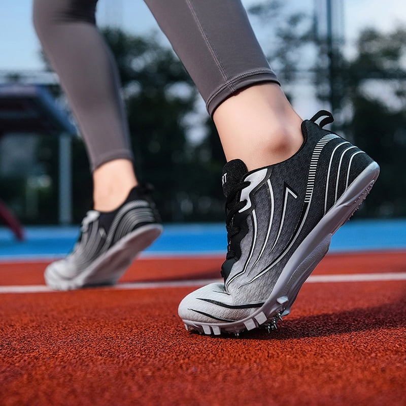 Men Women Kids Track and Field Shoes Professional 8 Spikes Running Racing Sneakers Breathable Lightweight Sprinting Shoes