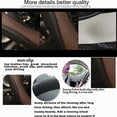thumbnail image 3 of Funda para volante de coche Gomass, antideslizante, de seguridad, color negro y marrón, 3 of 5