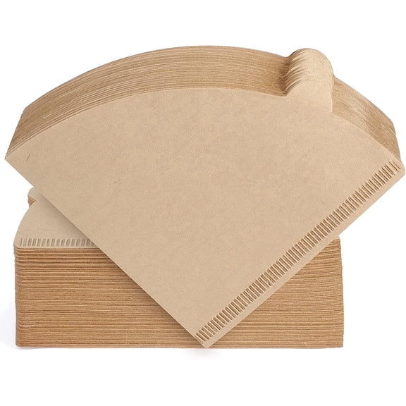 Godance 300 Count Coffee Filters - Size 02, V60 Unbleached Natural Brown Cone Paper Coffee Filters, Disposable Coffee Filters 2-4 Cups, Fits for Pour Over and Drip Coffee Maker Home, Coffee Shop