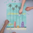 thumbnail image 3 of Hollywood Beach, California, Tall Palms Beach Scene (1000 Piece Puzzle, Size 19x27, Challenging Jigsaw Puzzle for Adults and Family, Made in USA), 3 of 4