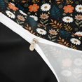 thumbnail image 4 of jejeloiu Retro Floral Twin Duvet Cover For Girls,Boho Daisy Twin Bedding,Multicolor Black,Black Reversible,2pcs,1 Duvet Cover and 1 Pillowcase, 4 of 6