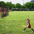 thumbnail image 5 of Portable Baseball Practice Net Hitting Pitching Batting Training Net Baseball Backstop Net Baseball Accessories Blue, 5 of 8