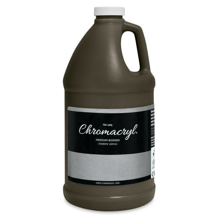 UPC: 0092200014178 | Chromacryl Students  Acrylics – Raw Umber  64 oz bottle