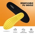 thumbnail image 4 of SAFETY LOONG Steel Toe Work Boots for Men, 6-Inch Non Slip Comfortable Leather Waterproof Industrial Construction Safety Workboots steel Black 7.5, 4 of 8