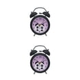 thumbnail image 2 of Despertador Cateissary con luz nocturna Metal Twin Bell Negro 2Conjunto, 2 of 6