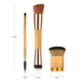 thumbnail image 5 of Raindrops Professional Makeup Brush Set with Bamboo Handles and Nylon Bristles for Daily and Assorted Colors, 5 of 8
