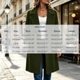 thumbnail image 3 of Wovilon Women's Tweed Coat Notch Lapel Button Down Mid-Length Wool Blend Overcoat Top 8 Colors Fall Winter, 3 of 8