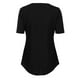 thumbnail image 2 of MKLEKYY Playeras Algodon Mujer Camiseta Informal Para Mujer, Blusa Holgada Con Cuello En V Y Cremallera Talla XL, 2 of 3
