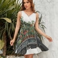 thumbnail image 7 of Spring Flower Truck Can (6) Dress Fashion Beach Long Dresses Female Party Printed Sundress, 7 of 7