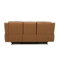 thumbnail image 5 of Roundhill Furniture Cozura Leather Power Dual Reclining Sofa, Silverado Butternut, 5 of 12