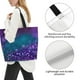 thumbnail image 3 of Balery Purple and Green Glitter Bolsa Tote Estilo Estético con Cremalleras, Bolsa de Hombro, Bolsa de Compras Grande y Plegable, 3 of 8