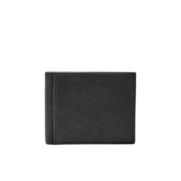 Fossil Fossil Mens Ingram Genuine Leather RFID Safe Bifold Wallet