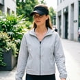 thumbnail image 7 of Unisex Lightweight Stretch Sun Visor Hat Portable Breathable Outdoor Cap for Running Tennis Golf Sports(Black,One Size), 7 of 7