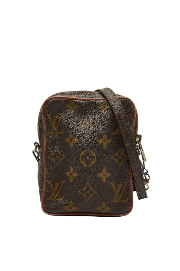 Pre-Owned Louis Vuitton Monogram Mini Danube Crossbody Shoulder Bag M45268 Brown... (Good)