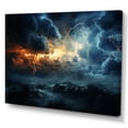 thumbnail image 2 of Designart "Stormy Skies Illuminated by Lightning" Landscapes Wall Decor, 2 of 5
