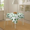 thumbnail image 3 of St.Patrick''s Day Tablecloth 54x54 Inch Square, Green Shamrock Table Cloth, Watercolor Clover Floral Tablecloths Polyester Fabric Farmhouse Decorative for Spring Home Kitchen Dining Party, 3 of 6