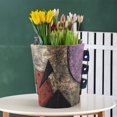 thumbnail image 6 of Fiaya Women Abstract Face Flower Pot Ornaments, 1Pc Fun Unique Colorful Head Planters, Resin Art Flower Pot Container for Indoor Outdoor Gardening Potted Plants, 6.14×7.28inch (C), 6 of 7