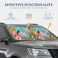 thumbnail image 4 of Xecao Tropical Jungle Flamingo for Foldable Car Sun Shades (2-Pack) offer sun protection with an easy-fold design for convenient windshield shading., 4 of 7
