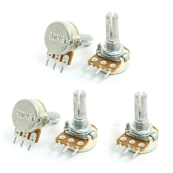 Top Adjustment Single Turn Knurled Shaft Potentiometer 10K Ohm 5pcs
