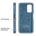 thumbnail image 7 of Xhy Samsung Galaxy A03S Case Military Grade Full Body Protection 3 in 1 Shock and Drop Resistant Rugged Rubber TPU Durable Detachable for Galaxy A03S Phone - Navy, 7 of 7