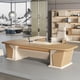 thumbnail image 3 of Ergonomic Coffee Modern Desk Luxury Aesthetic Corner Reception Office Desk Computer Escritorios De Oficina Table Furniture My Lux Decor Round, 3 of 9