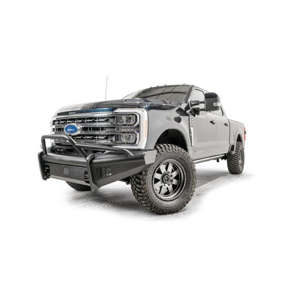Fab Fours FS23-Q5962-1 Black Steel Elite BUMPER TRUCK FRONT