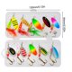 thumbnail image 3 of 10 Uds. De cebos giratorios de pesca, Kit de Señuelos de pesca giratorios de Metal coloridos, señuelos de cuchara, 3 of 8