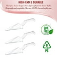 thumbnail image 4 of Smarty 9.7" Clear Disposable Plastic Cake Cutter/Lifter 60ct, 4 of 5