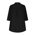 thumbnail image 4 of Zuesphe Going Out Tops for Women Plus T Shirts for Women Loose Fit Plus Size Plus Size Blouses for Women Short Sleeve Active Tops for Women 3/4 Sleeve, 4 of 6