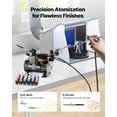 thumbnail image 2 of VEVOR Airbrush Kit, 1/6 HP, Air Brush Kit with Air Compressor, 3 Dual-Action Professional Airbrushes with 3 Tips, Hose, Acrylic Paint, Brush, Low Noise, for Cake Decorating, Model Painting, Nail Art, 2 of 9