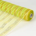 thumbnail image 2 of Apple Green with Gold - Poly Deco Mesh Wreath Material with Laser Mono Stripe - ( 21 Inch x 10 Yards ), 2 of 2